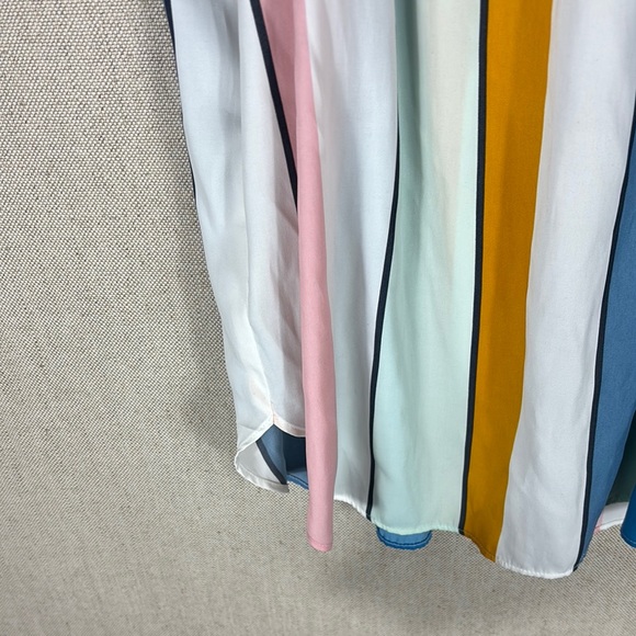 Loft > Multicolor Striped Sleeveless Halter Top Medium - Picture 5 of 11